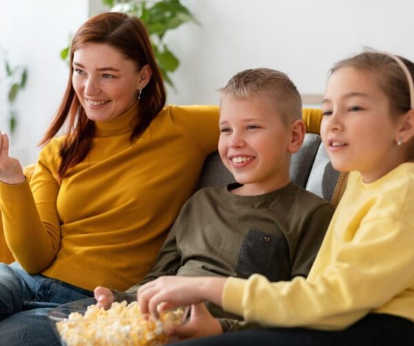 Viewing Smart TV with kids